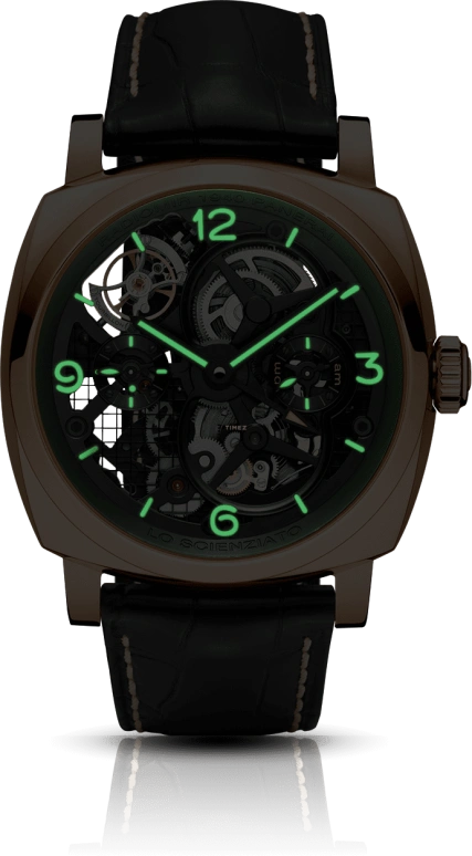 Panerai,Radiomir 1940 48mm,48mm,Red Gold,Skeleton,Handwound,Power Reserve Indicator,Dule Time,Tourbillon,Day / Night Indication,144hours,In-house Caliber,PAM00559