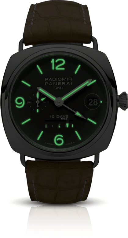 Panerai,Radiomir 46mm,46mm,Platinum,Black,Automatic,Day,Power Reserve Indicator,Dule Time,Day / Night Indication,240hours,In-house Caliber,PAM00274