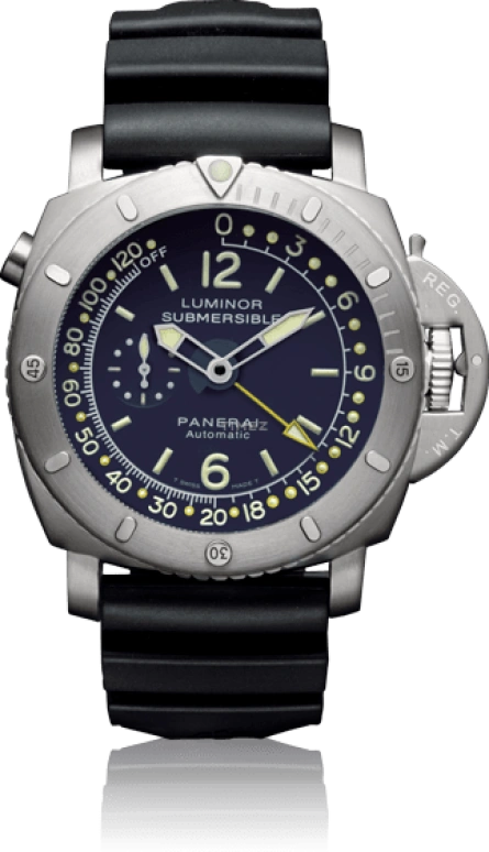 Panerai,Submersible 47mm,47mm,Titanium,Blue,Automatic,Date,Depth Gauge,PAM00307