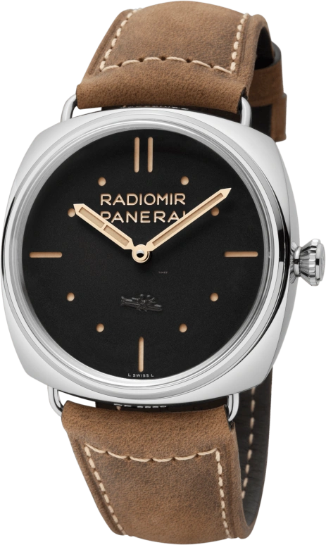 Panerai,Radiomir 47mm,47mm,Stainless Steel,Black,Handwound,Day,72hours,PAM00425