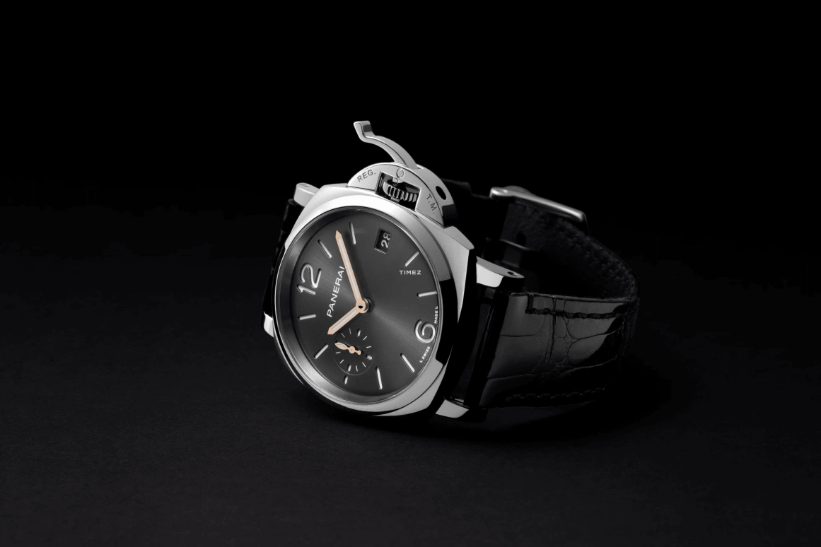Panerai,Luminor 38mm,38mm,Stainless Steel,Black,Automatic,Day,72hours,PAM01552