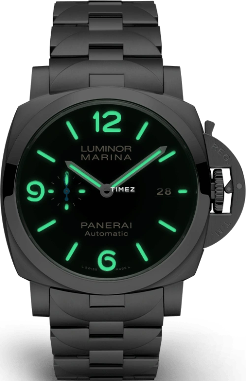 Panerai,Luminor 44mm,44mm,Stainless Steel,Black,Automatic,Day,72hours,PAM01562