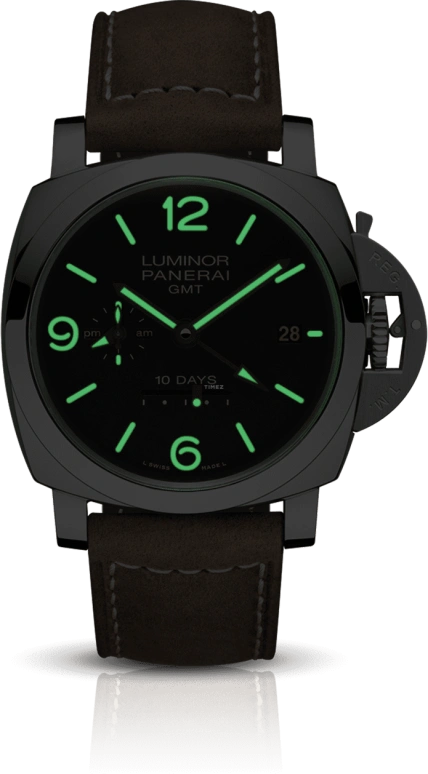 Panerai,Luminor 1950 44mm,44mm,Stainless Steel,Black,Automatic,Date,Power Reserve Indicator,PAM00533