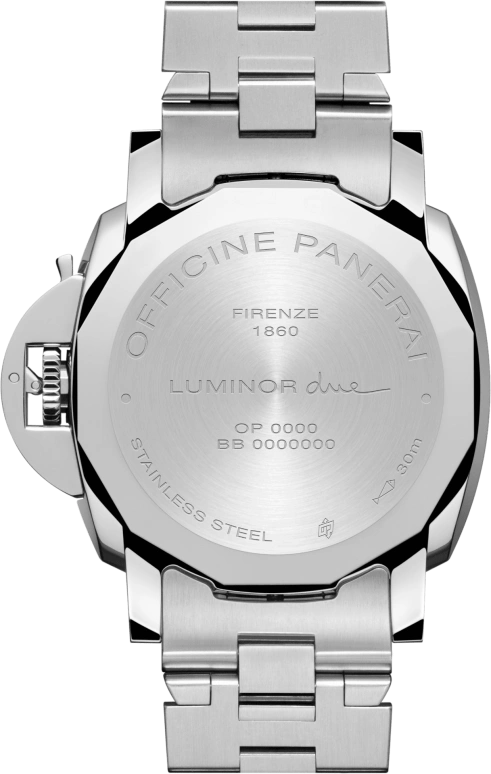 Panerai,Luminor Due 42mm,42mm,Stainless Steel,Blue,Automatic,Date,72hours,PAM01124