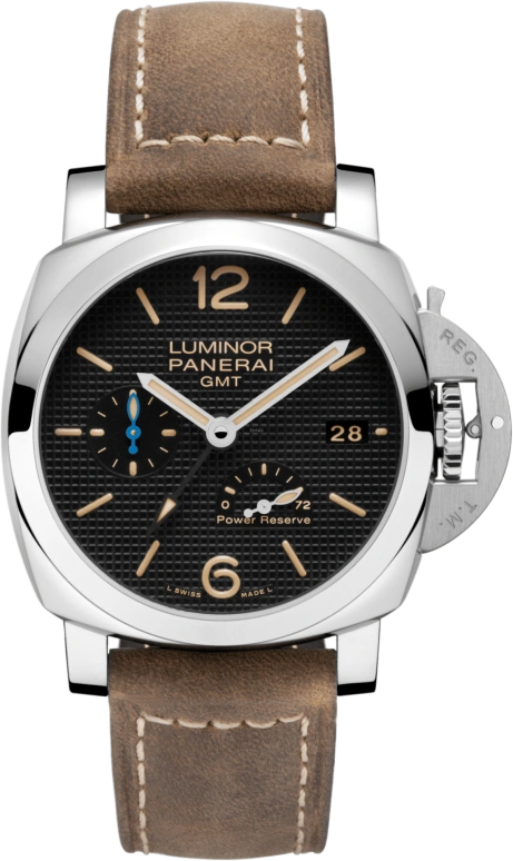 Panerai,Luminor 1950 42mm,42mm,Stainless Steel,Black,Automatic,Date,Power Reserve Indicator,PAM01537