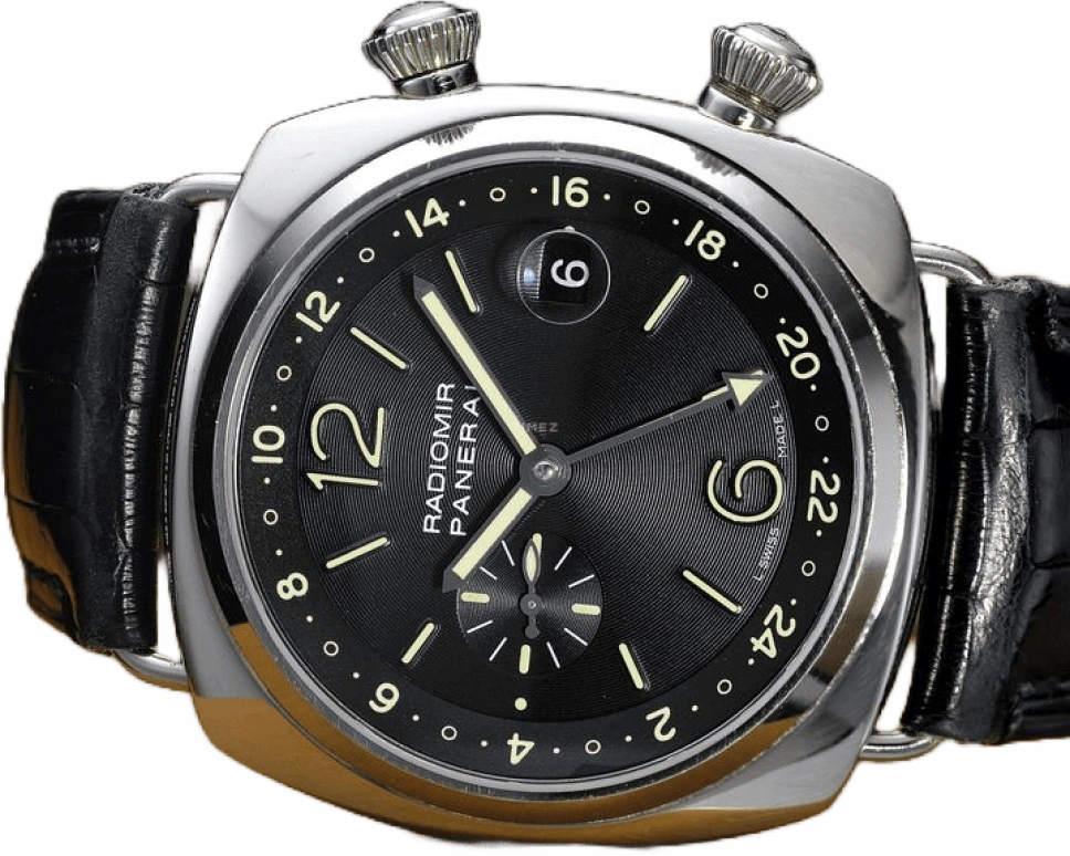 Panerai,Radiomir 42mm,42mm,White Gold,Black,Automatic,Day,Dule Time,PAM00185