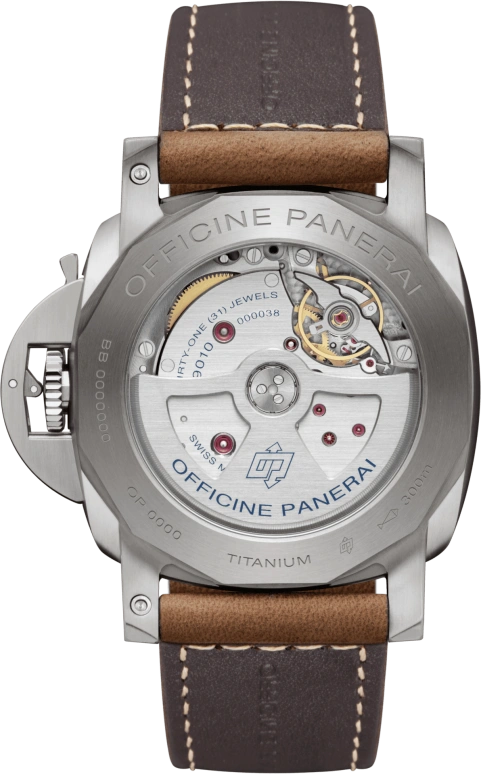 Panerai,Luminor 1950 44mm,44mm,Titanium,Brown,Automatic,Date,72hours,PAM01351