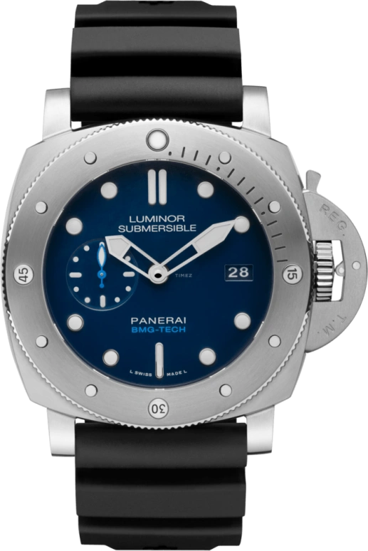 Panerai,Submersible 47mm,47mm,Titanium,BMG,Blue,Automatic,Date,72hours,PAM00692