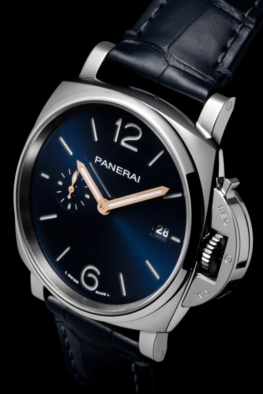 Panerai,Luminor Due 42mm,42mm,Stainless Steel,Blue,Automatic,Day,72hours,PAM01274