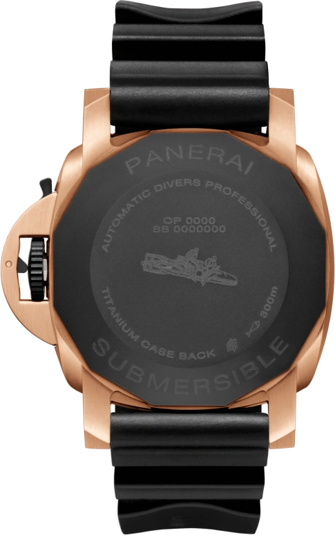 Panerai,Submersible 44mm,44mm,Forged Carbon,Goldtech,Black,Automatic,Date,72hours,PAM01070