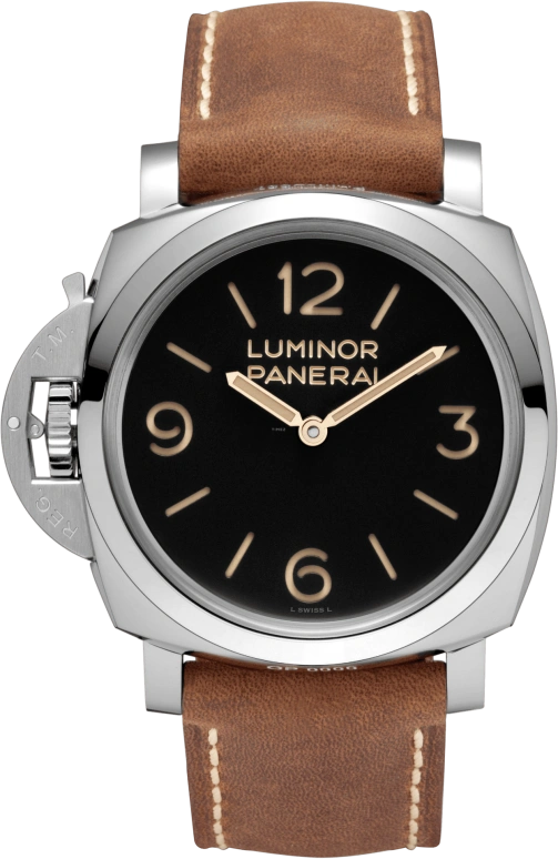 Panerai,Luminor 1950 47mm,47mm,Stainless Steel,Black,Handwound,Day,72hours,PAM00557