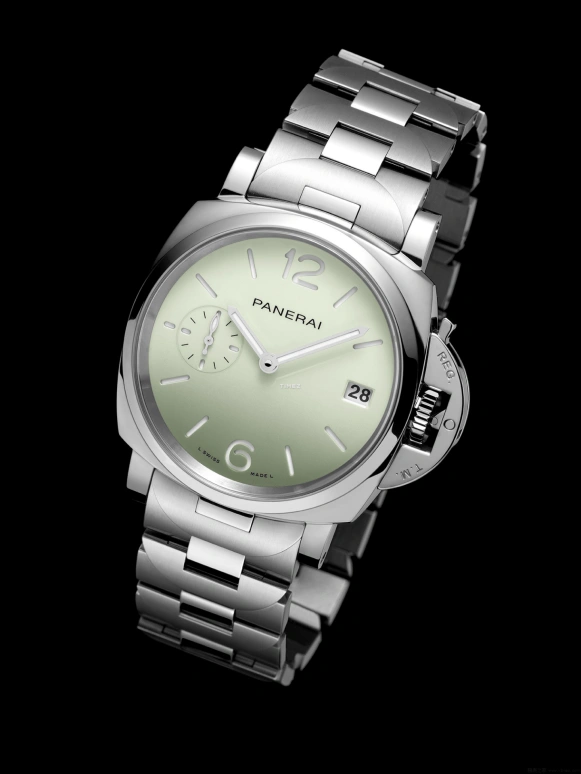 Panerai,Luminor Due 38mm,38mm,Stainless Steel,Green,Automatic,Day,72hours,PAM01311
