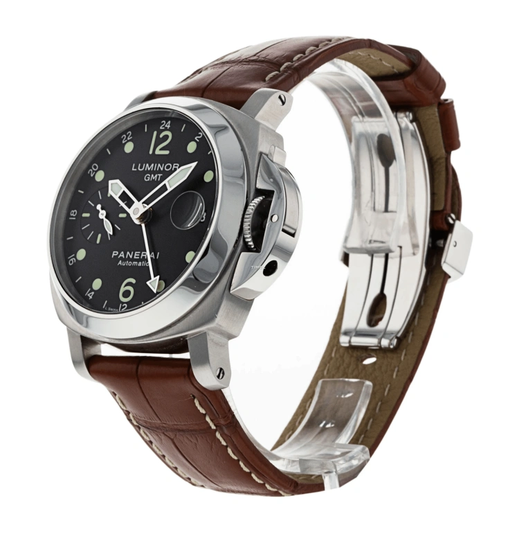 Panerai,Luminor 40mm,40mm,Stainless Steel,Black,Automatic,Day,Dule Time,PAM00159