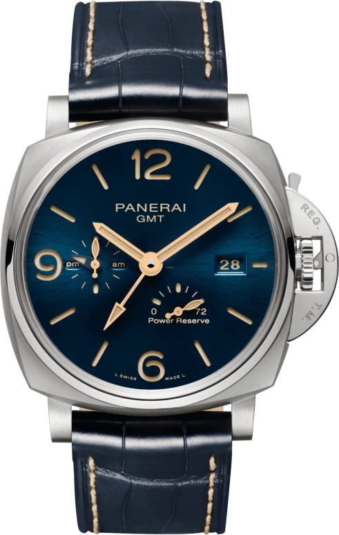 Panerai,Luminor Due 45mm,45mm,Titanium,Blue,Automatic,Date,Power Reserve Indicator,PAM00964