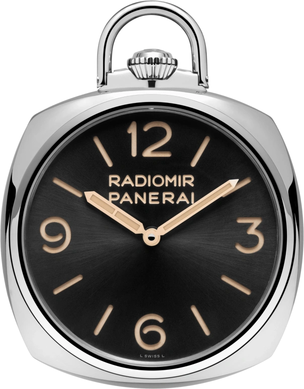 Panerai,Pocket Watches 50mm,50mm,White Gold,Black,Handwound,Power Reserve Indicator,72hours,PAM00529