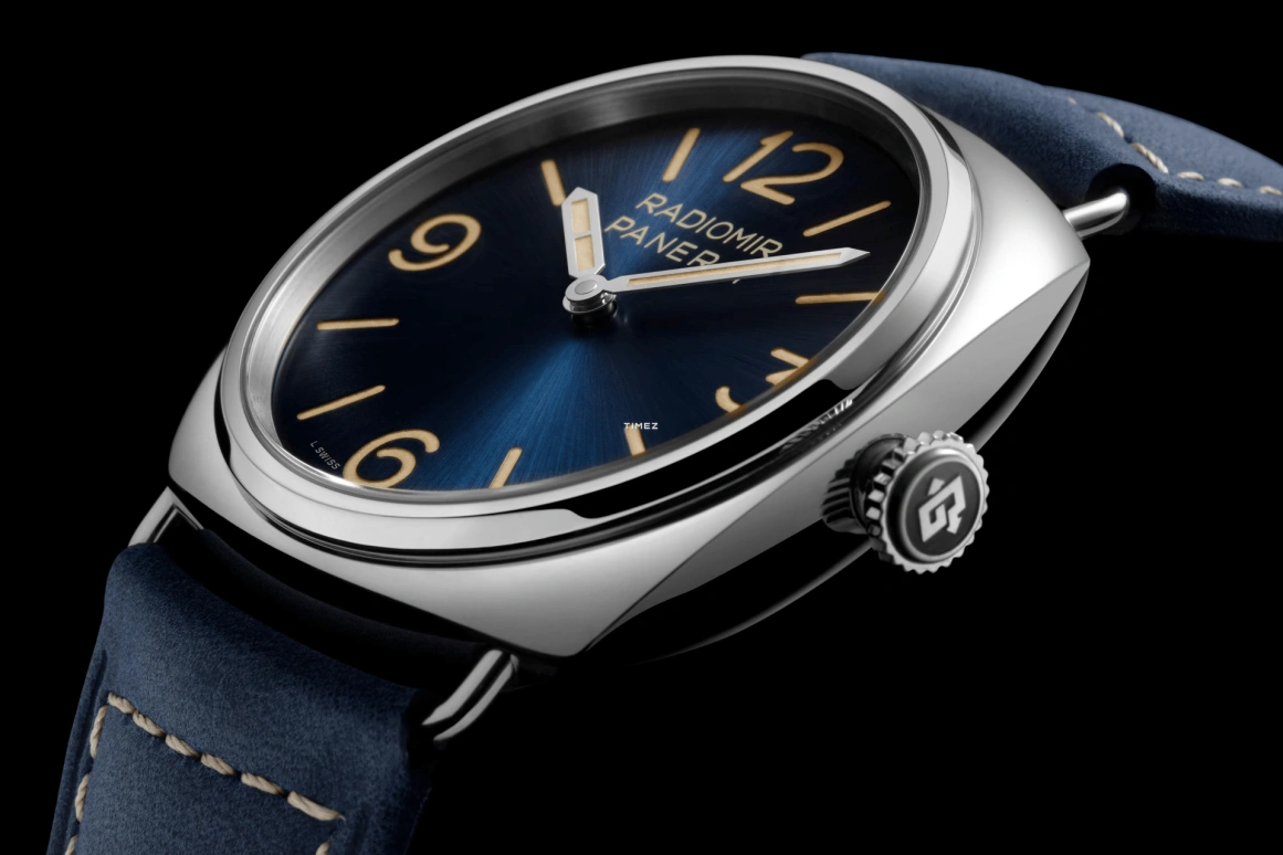 Panerai,Radiomir 45mm,45mm,Stainless Steel,Blue,Handwound,72hours,In-house Caliber,PAM01383