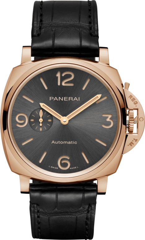 Panerai,Luminor Due 45mm,45mm,Red Gold,Goldtech,Grey,Automatic,72hours,In-house Caliber,PAM00675