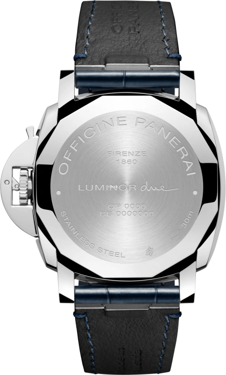 Panerai,Luminor Due 42mm,42mm,Stainless Steel,Blue,Automatic,Day,72hours,PAM01274