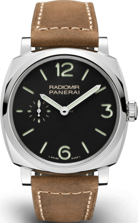 Panerai,Radiomir 1940 42mm,42mm,Stainless Steel,Black,Handwound,72hours,In-house Caliber,PAM00574