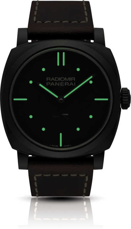 Panerai,Radiomir 1940 48mm,48mm,Titanium,Ceramic,Black,Handwound,Day,72hours,PAM00577