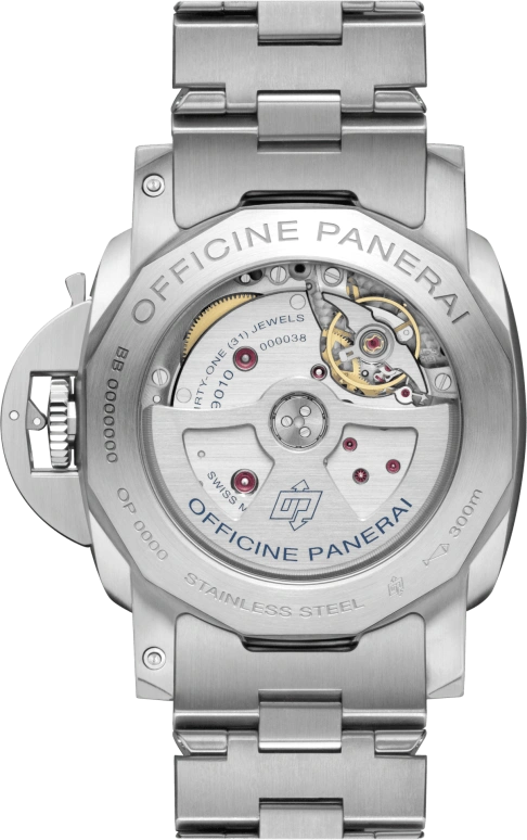 Panerai,Luminor 1950 44mm,44mm,Stainless Steel,Blue,Automatic,Date,72hours,PAM01058