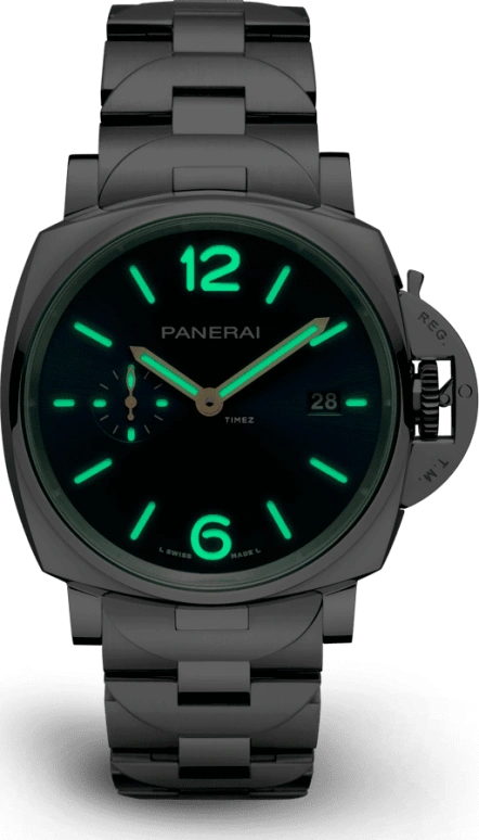 Panerai,Luminor Due 42mm,42mm,Stainless Steel,Blue,Automatic,Date,72hours,PAM01124