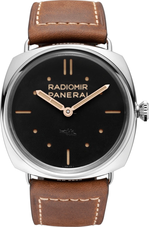 Panerai,Radiomir 47mm,47mm,Stainless Steel,Black,Handwound,Day,72hours,PAM00425