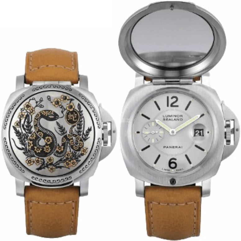 Panerai,Luminor 44mm,44mm,Stainless Steel,Silver,Automatic,Day,42hours,PAM00842
