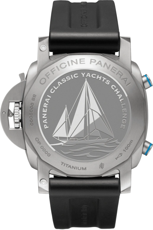 Panerai,Luminor 1950 44mm,44mm,Titanium,Black,Automatic,Chronograph,Date,Flyback,Column Wheel,72hours,In-house Caliber,PAM00764