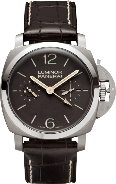 Panerai,Luminor 1950 47mm,47mm,Titanium,Black,Handwound,Power Reserve Indicator,Dule Time,Tourbillon,Day / Night Indication,144hours,In-house Caliber,PAM00306