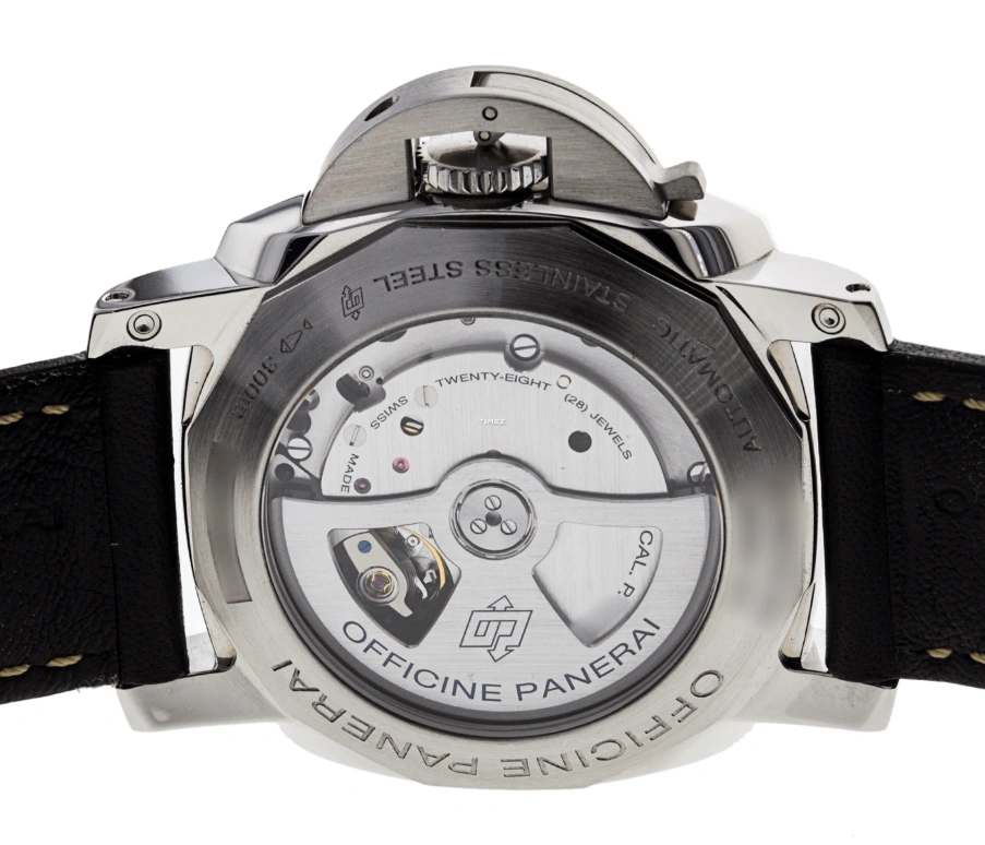 Panerai,Luminor 1950 44mm,44mm,Stainless Steel,Black,Automatic,Day,72hours,PAM00498