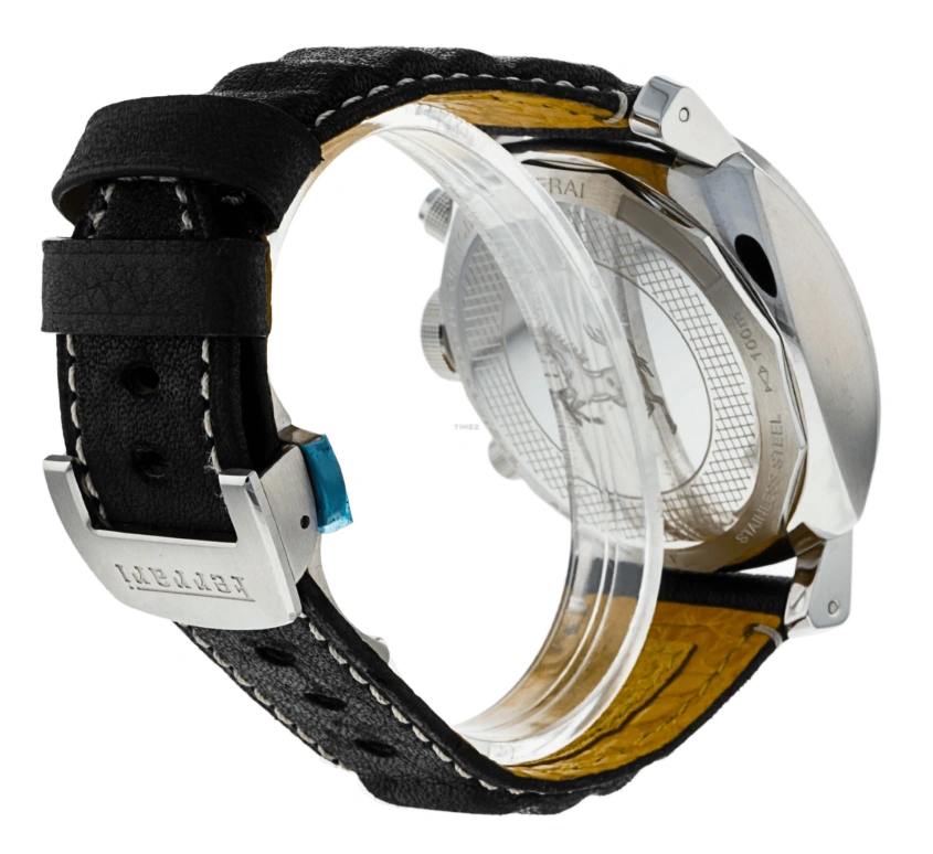 Panerai,Ferrari 45mm,45mm,Stainless Steel,Black,Automatic,Chronograph,46hours,FER00008
