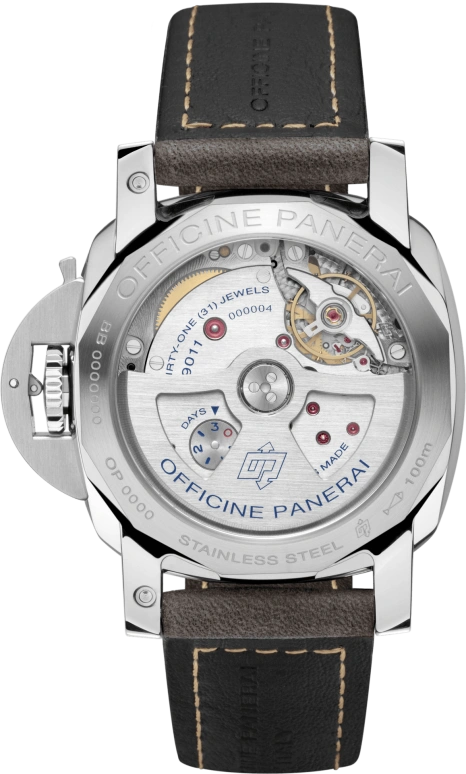 Panerai,Luminor 1950 42mm,42mm,Stainless Steel,Black,Automatic,Day,Power Reserve Indicator,Dule Time,PAM01535