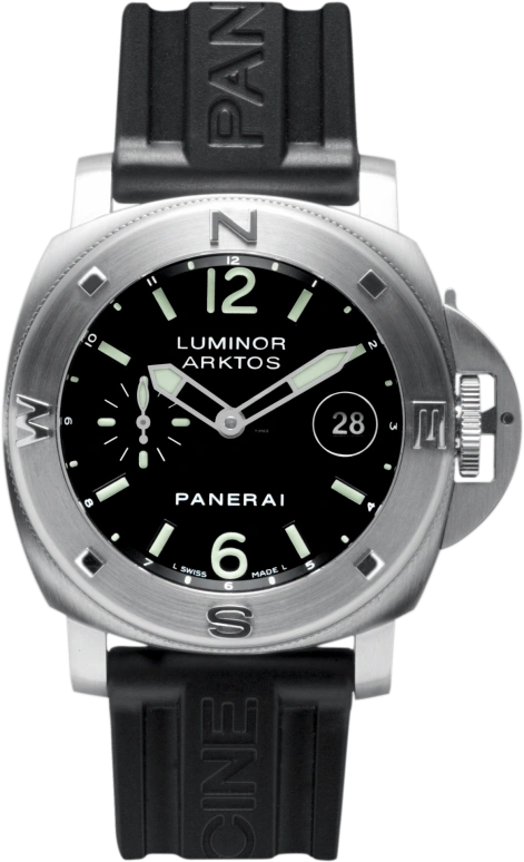 Panerai,Luminor 44mm,44mm,Stainless Steel,Black,Automatic,Day,42hours,PAM00092