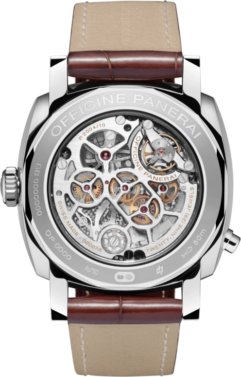 Panerai,Radiomir 1940 45mm,45mm,White Gold,Black,Handwound,Chronograph,Power Reserve Indicator,Dule Time,Day / Night Indication,192hours,In-house Caliber,PAM00503