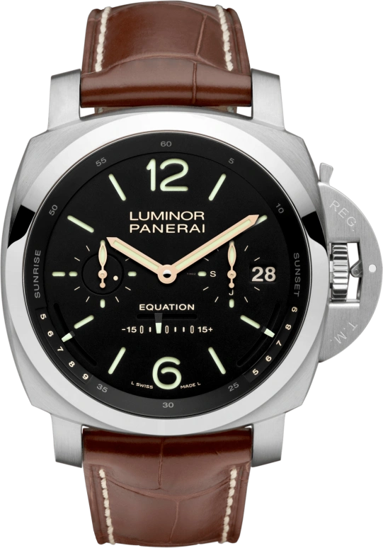 Panerai,Luminor 1950 50mm,50mm,White Gold,Black,Handwound,Month,Date,Power Reserve Indicator,Tourbillon Escapement,96hours,In-house Caliber,PAM36502