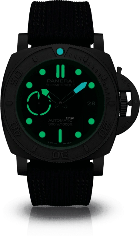 Panerai,Submersible 47mm,47mm,Titanium,Black,Automatic,Date,72hours,PAM00985