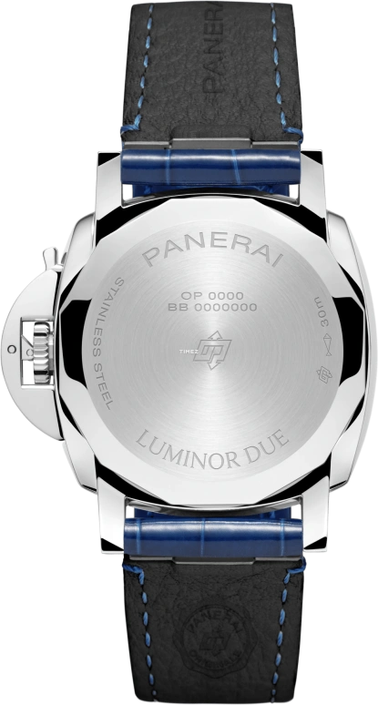 Panerai,Luminor Due 38mm,38mm,Stainless Steel,Stainless Steel,Blue,Automatic,Day,72hours,PAM01179