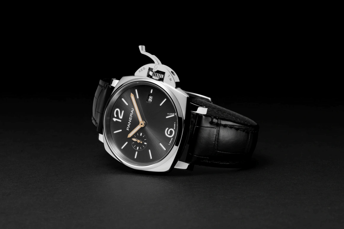 Panerai,Luminor Due 42mm,42mm,Stainless Steel,Black,Automatic,Day,72hours,PAM01250