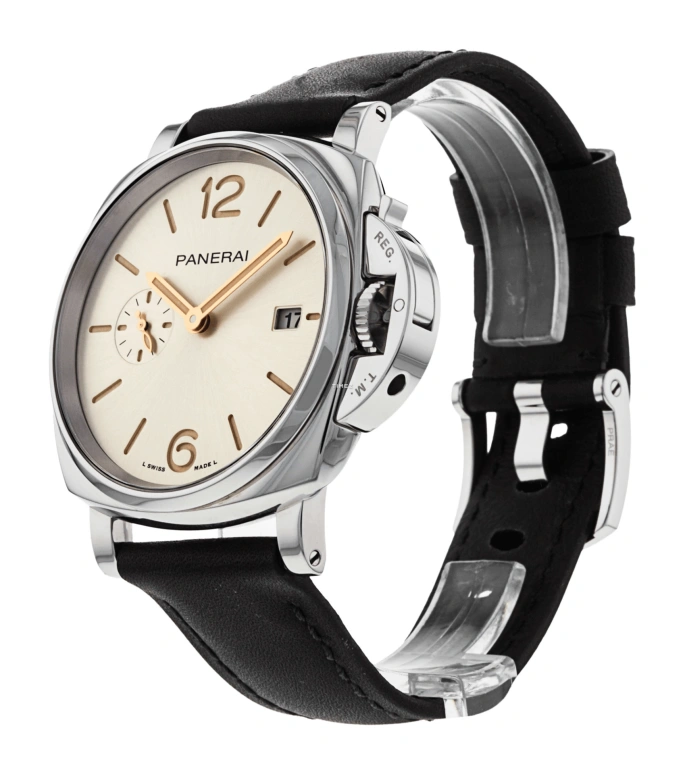 Panerai,Luminor Due 42mm,42mm,Stainless Steel,Beige,Automatic,Day,72hours,PAM01249