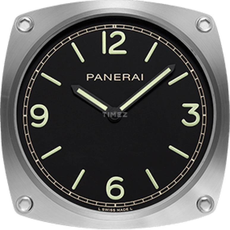 Panerai,Clocks & Instruments 200mm,200mm,Stainless Steel,Black,Mineral,Cushion,PAM00585