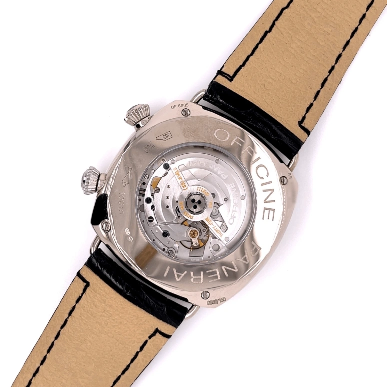 Panerai,Radiomir 42mm,42mm,White Gold,Black,Automatic,Day,Dule Time,PAM00185