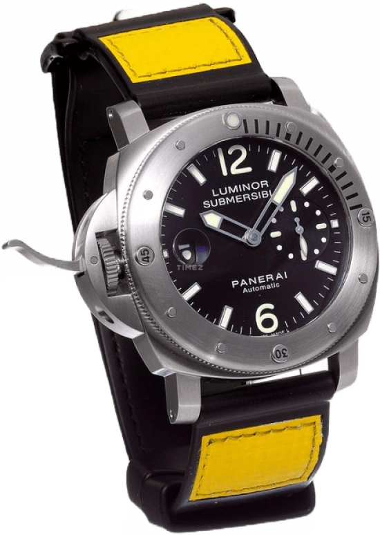 Panerai,Submersible 44mm,44mm,Stainless Steel,Black,Automatic,Day,42hours,PAM00239