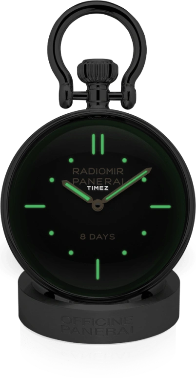 Panerai,Clocks & Instruments 65mm,65mm,Stainless Steel,Black,Handwound,192hours,In-house Caliber,PAM00641