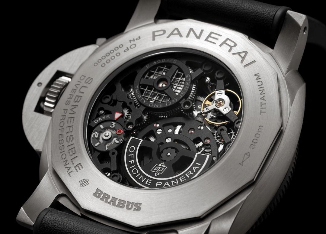 Panerai,Submersible 47mm,47mm,Titanium,Skeleton,Black,Automatic,Day,Dule Time,PAM01403