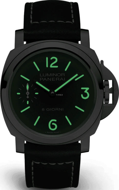 Panerai,Luminor 44mm,44mm,Stainless Steel,Black,Handwound,192hours,In-house Caliber,PAM00915