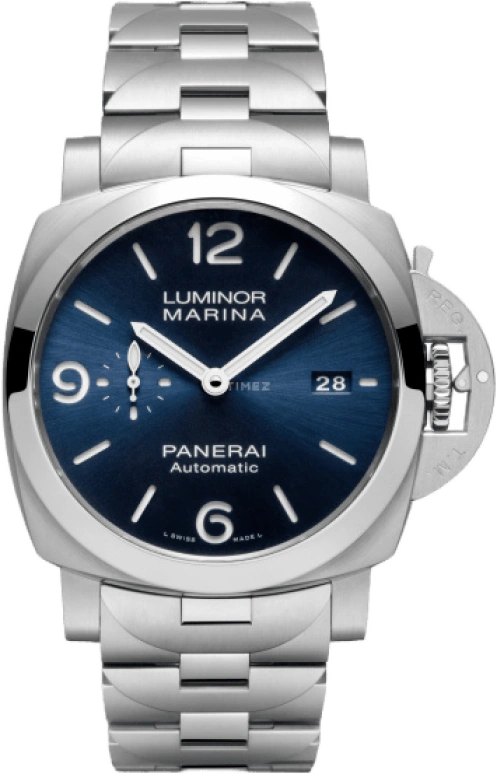 Panerai,Luminor 1950 44mm,44mm,Stainless Steel,Blue,Automatic,Date,72hours,PAM01316