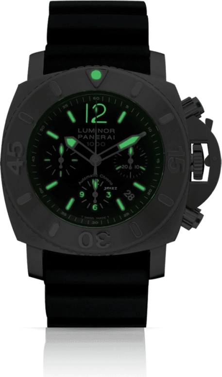 Panerai,Submersible 47mm,47mm,Stainless Steel,Black,Automatic,Chronograph,46hours,PAM00187