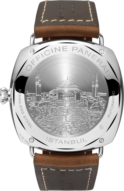 Panerai,Radiomir 47mm,47mm,Stainless Steel,Black,Automatic,Day,Power Reserve Indicator,Dule Time,Day / Night Indication,240hours,In-house Caliber,PAM00555