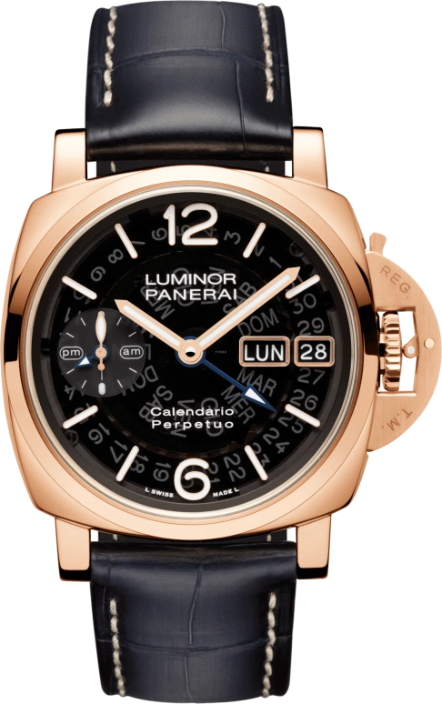 Panerai,Luminor 1950 44mm,44mm,Goldtech,See-through,Automatic,Perpetual Calendar,Leap Year,Month,Date,72hours,In-house Caliber,PAM01269